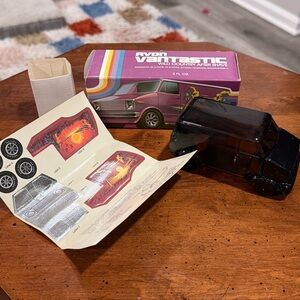 Avon Vantastic Wild Country Collectible Glass Van Bottle Black Boxed 1970s